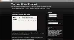 Desktop Screenshot of losthourspodcast.com