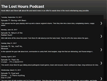 Tablet Screenshot of losthourspodcast.com